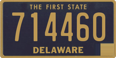 DE license plate 714460