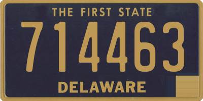DE license plate 714463