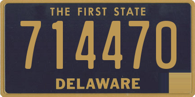 DE license plate 714470
