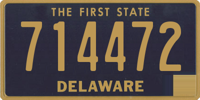 DE license plate 714472