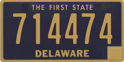 DE license plate 714474