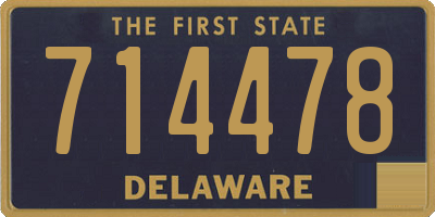 DE license plate 714478
