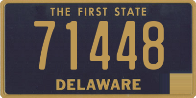 DE license plate 71448