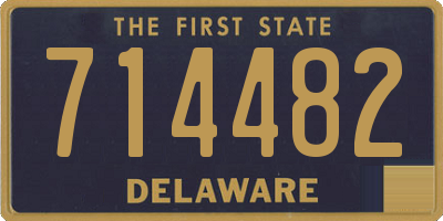 DE license plate 714482