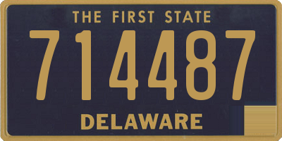 DE license plate 714487