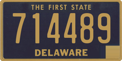 DE license plate 714489