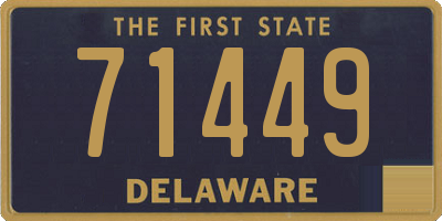 DE license plate 71449