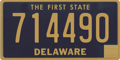 DE license plate 714490