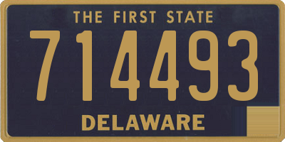 DE license plate 714493