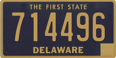 DE license plate 714496