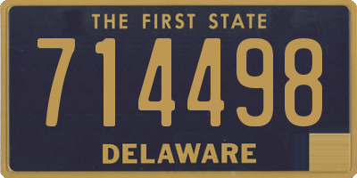 DE license plate 714498