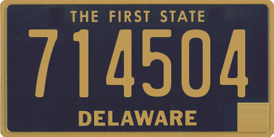 DE license plate 714504