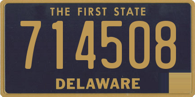 DE license plate 714508