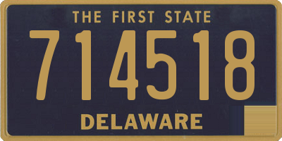 DE license plate 714518