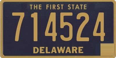 DE license plate 714524