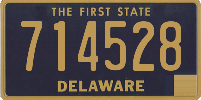 DE license plate 714528