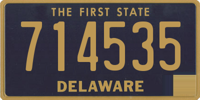DE license plate 714535