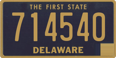 DE license plate 714540