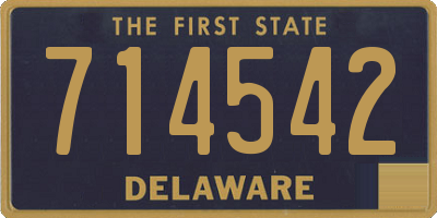 DE license plate 714542
