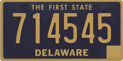 DE license plate 714545
