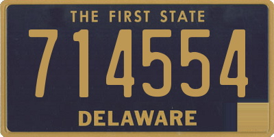 DE license plate 714554