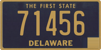 DE license plate 71456