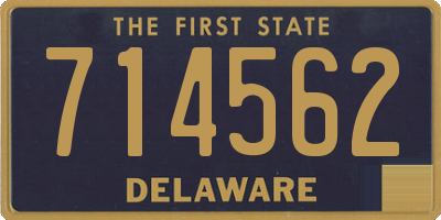 DE license plate 714562