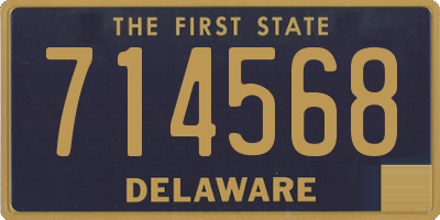 DE license plate 714568