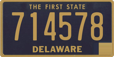 DE license plate 714578