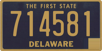 DE license plate 714581