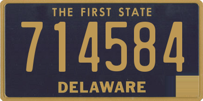 DE license plate 714584