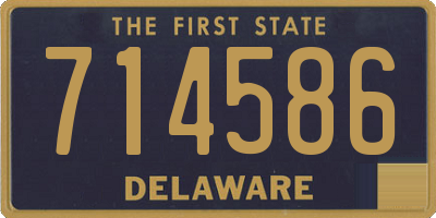 DE license plate 714586