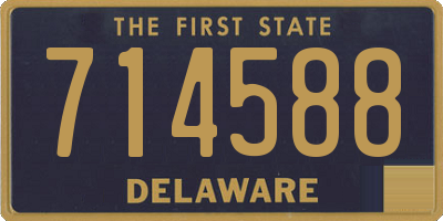 DE license plate 714588