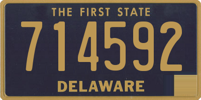 DE license plate 714592