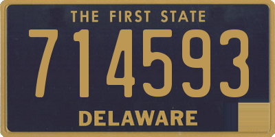 DE license plate 714593
