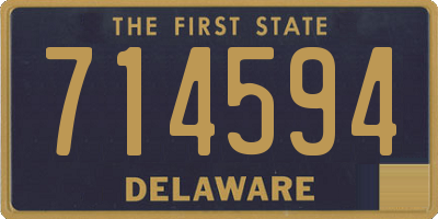 DE license plate 714594