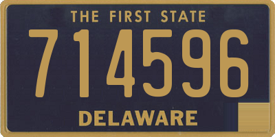 DE license plate 714596