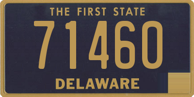 DE license plate 71460