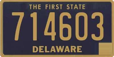 DE license plate 714603
