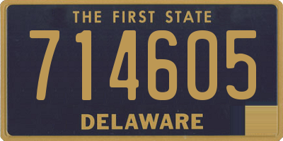 DE license plate 714605