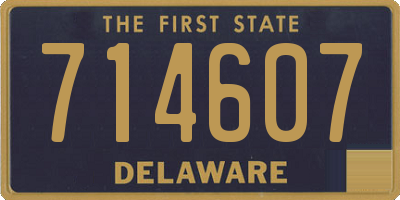 DE license plate 714607