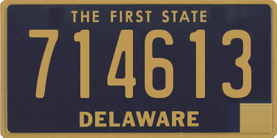 DE license plate 714613