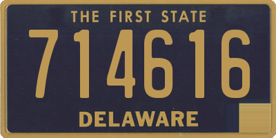 DE license plate 714616