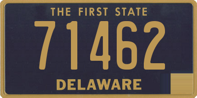 DE license plate 71462