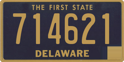 DE license plate 714621