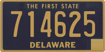 DE license plate 714625