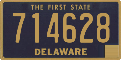 DE license plate 714628