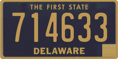 DE license plate 714633