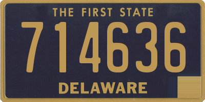 DE license plate 714636