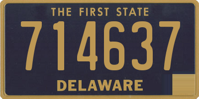 DE license plate 714637